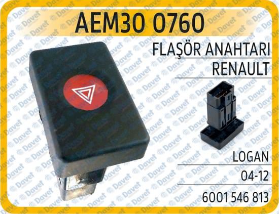 AEM 300760 Flasor Anahtari Renault Logan 04-12